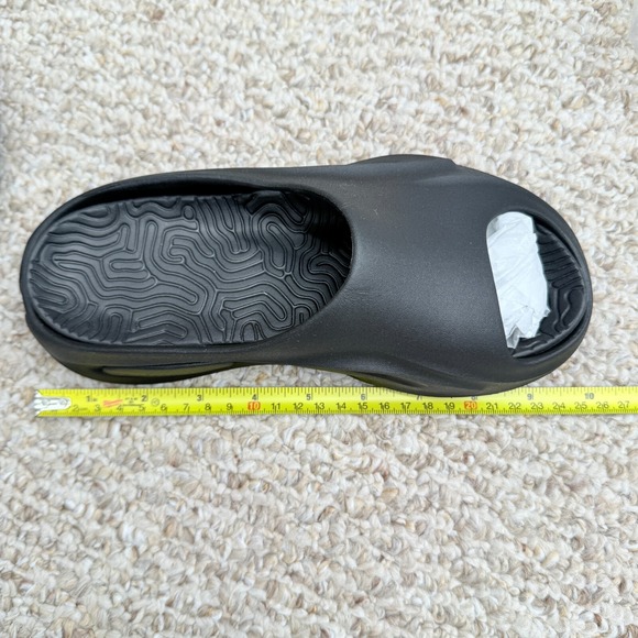 Pretty little thing Black Cut Out Rubber Ribbed Sole Slides Sz 6 - Picture 4 of 7